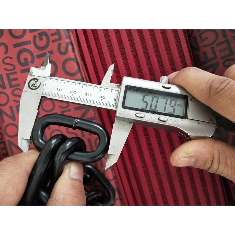 8mm黑色铁环链高级电泳黑铁链子服装店用铁链条实粗全焊接黑链