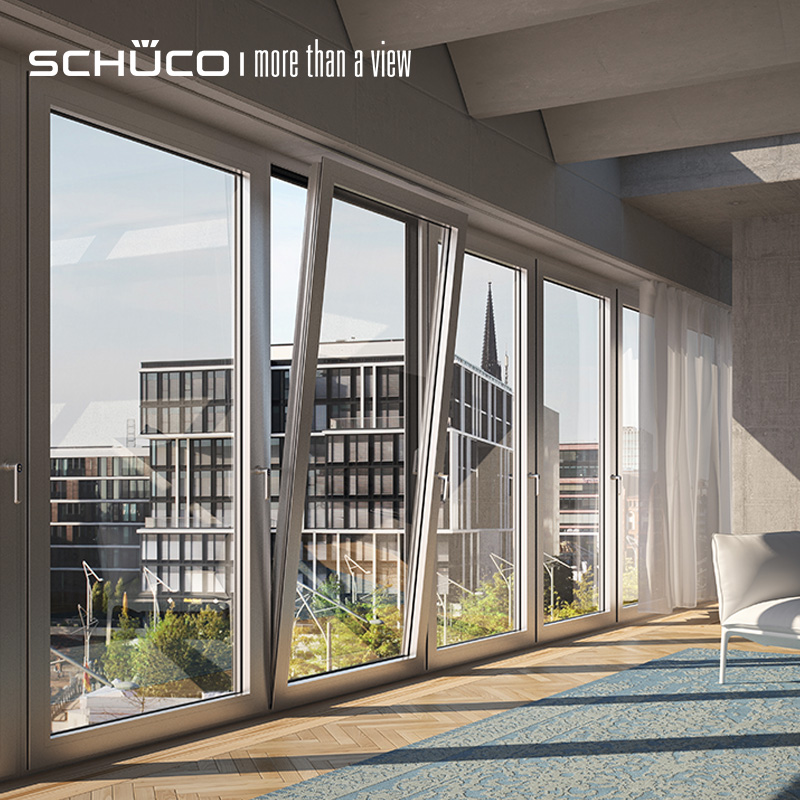 德国旭格门窗schuecoaws65内开内倒窗系统断桥铝铝合金防盗窗隔音窗