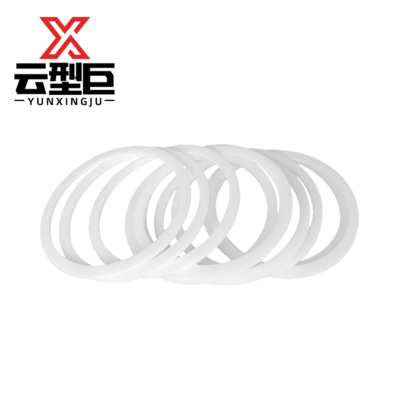 云型巨 四氟垫 白色圆形法兰垫圈PTFE耐高温 4分DN15 单位:个高清大图