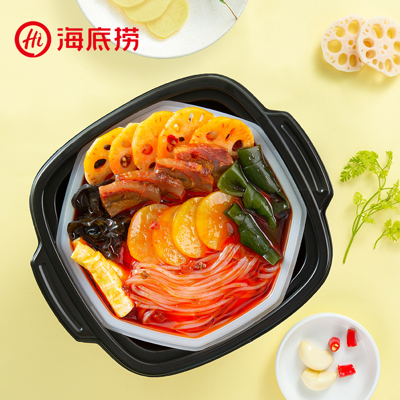 海底捞 麻辣嫩牛 自热火锅方便速食自热食品火锅套餐435g (单位:盒)