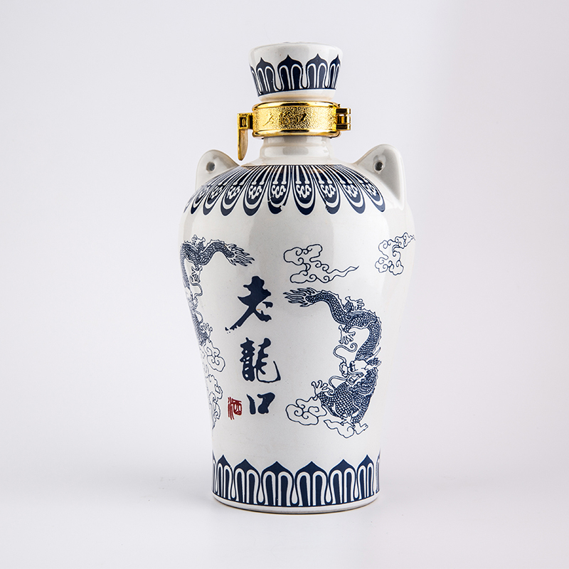 老龙口青花龙45°白酒500ml