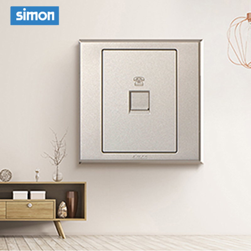 西蒙(simon) E3 插座开关插板86型开关插座面板 电话插座