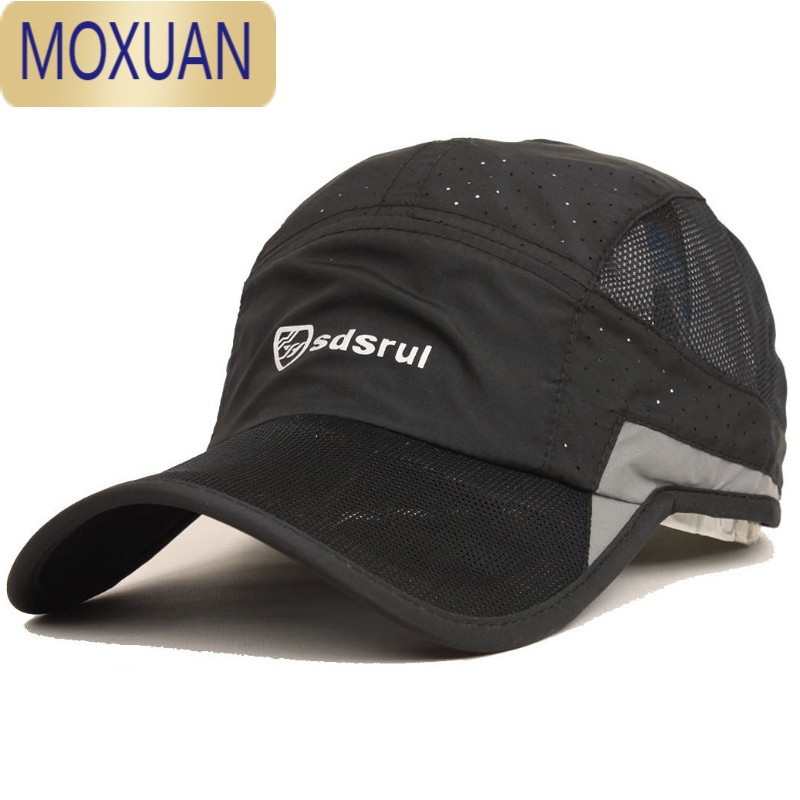 MOXUAN帽子男夏季速干网眼防晒太阳帽棒球帽户外遮阳帽夏天鸭舌帽透气薄