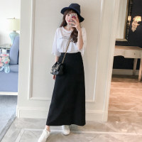 及踝半身长裙女夏学生裙2018显瘦A字裙港味包臀高腰半身裙