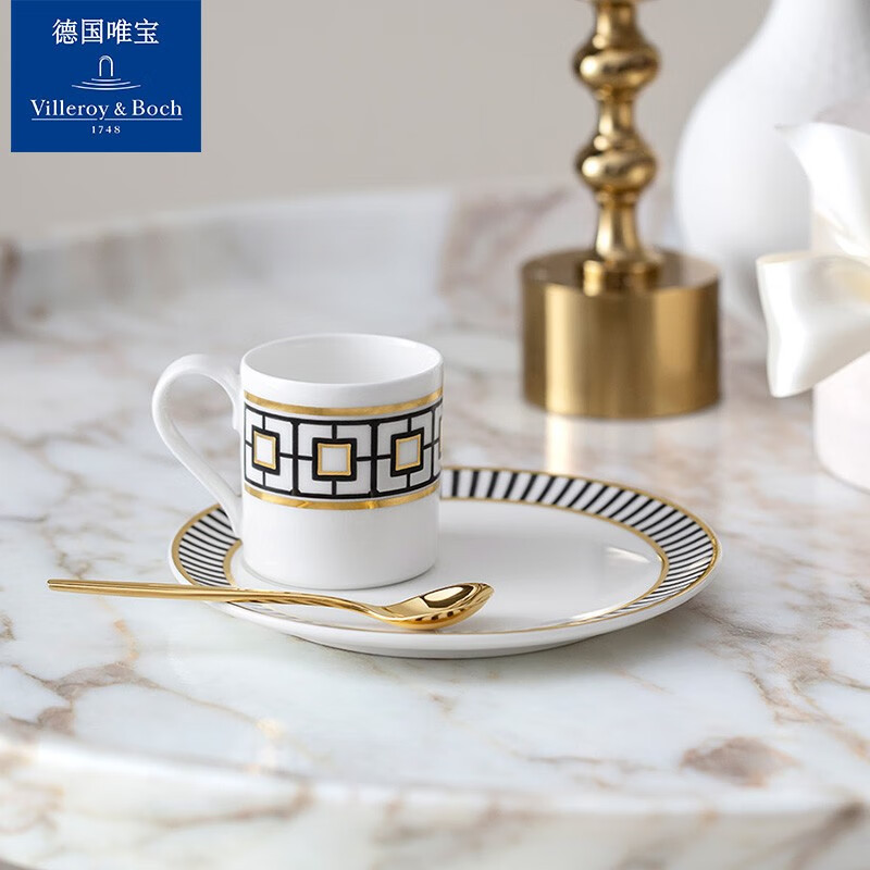 唯宝瓷器 都市尚品系列 骨瓷杯碟套装