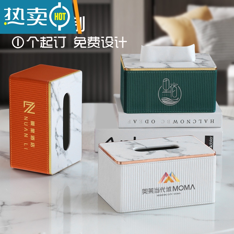 敬平纸巾盒客厅轻奢简约现代创意家用桌面ins网红餐厅餐巾抽纸盒 月岩灰罗马柱纸巾盒 大号高清大图