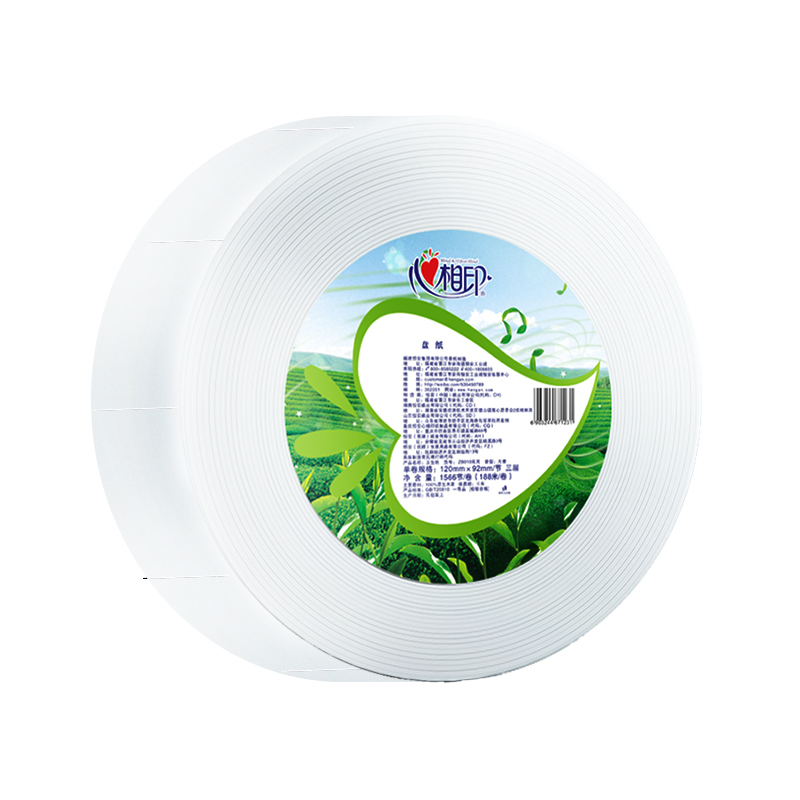 心相印ZB010(箱装)商用茶语三层188米大盘纸卫生纸(12卷)高清大图