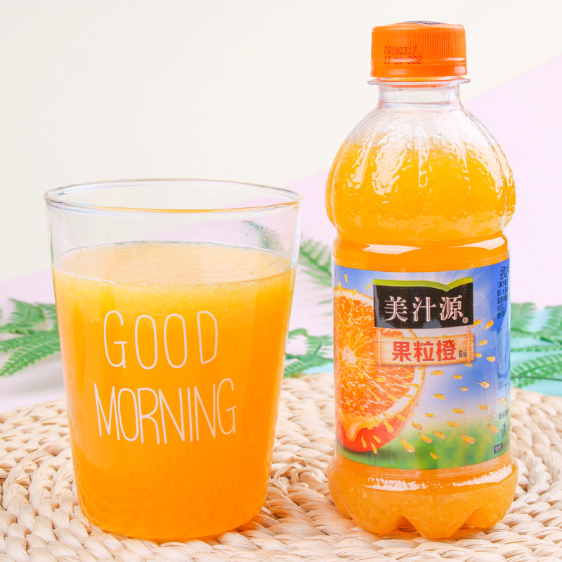 可口可乐果粒橙整箱300ml12瓶休闲饮料品可口可乐果汁新鲜