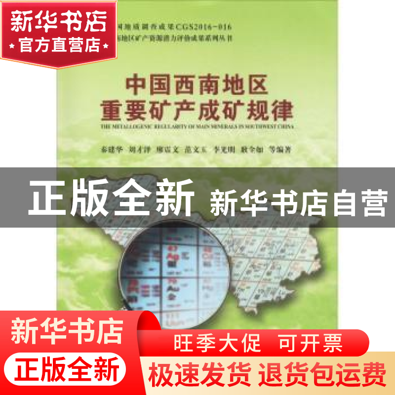 正版 中国西南地区重要矿产成矿规律 秦建华等编著 中国地质大学高清大图