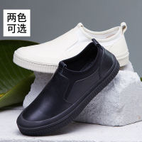 Zero零度休闲鞋男韩版春季新款新品真皮软面套脚休闲皮鞋圆头男鞋