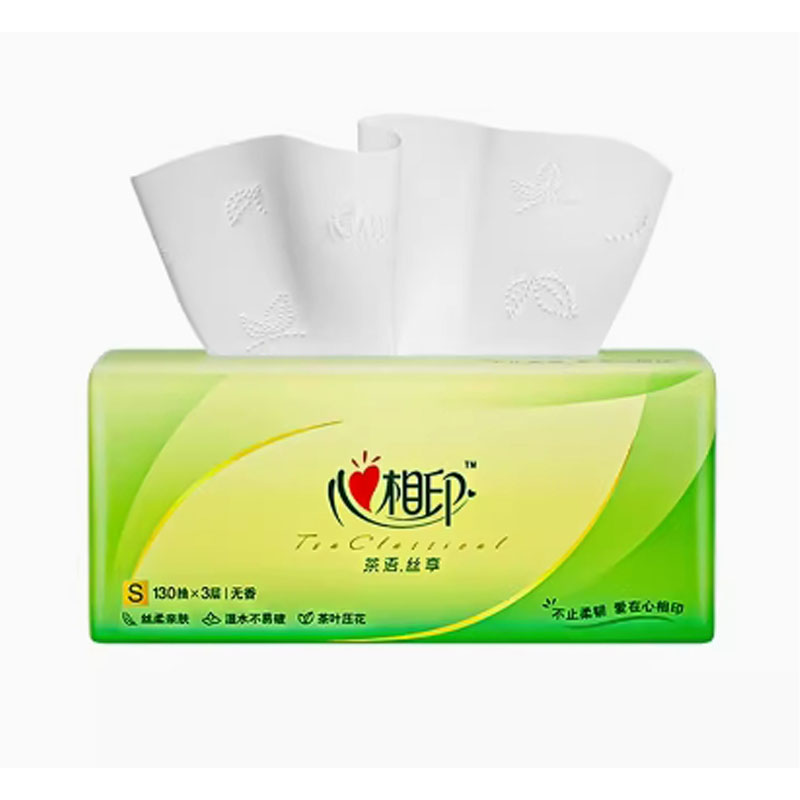 芳美达 心相印纸巾抽纸家用实惠装餐巾纸抽面巾纸 132*190 3层120抽20包整箱高清大图