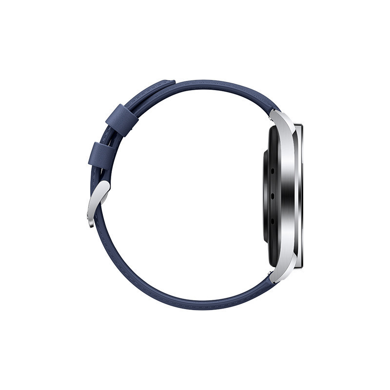 [官方旗舰店]小米XIAOMI WATCH S1 流光银 蓝色真皮表带 智能手表 无线充电 精准定位 血氧心率 蓝色真皮表带