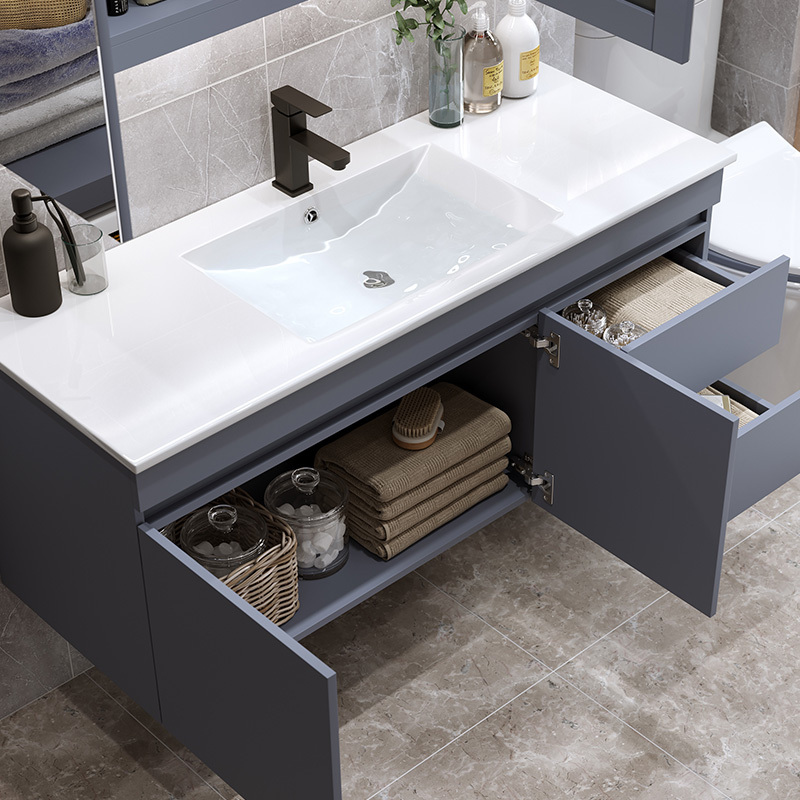 浴室柜组合现代简约智能镜闪电客卫浴洗漱台套装一体洗手台洗脸盆卫生