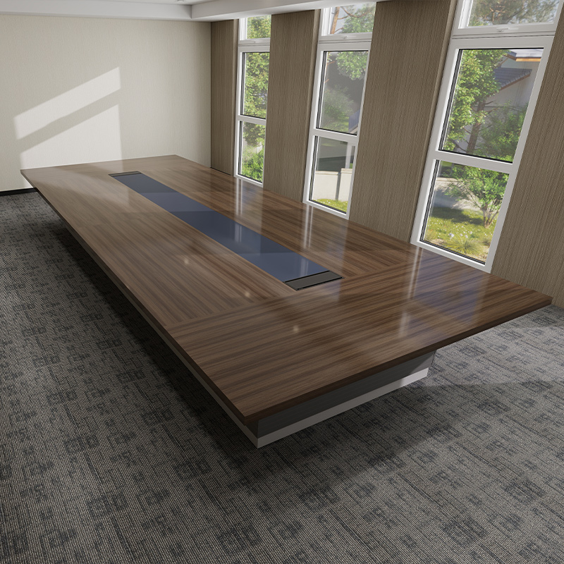 双朗 会议桌 Z1005623 5600*2300*760mm 深胡桃色 张高清大图