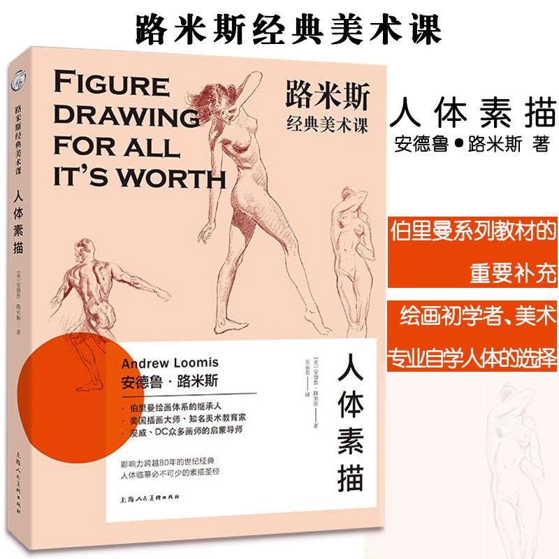 [醉染正版]路米斯经典美术课人体素描安德鲁路米斯西方经典美术技法译丛大师的西方人体骨骼肌肉静物写生素描绘画美术艺术书图片