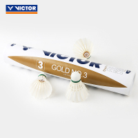 VICTOR/威克多 羽毛球鸭毛球金黄系列3号GOLD3 GD3 77 (12只装)