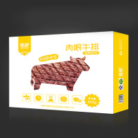 蒙都 眼肉牛排(450g 3片装/1盒装)清真生鲜牛排微调理