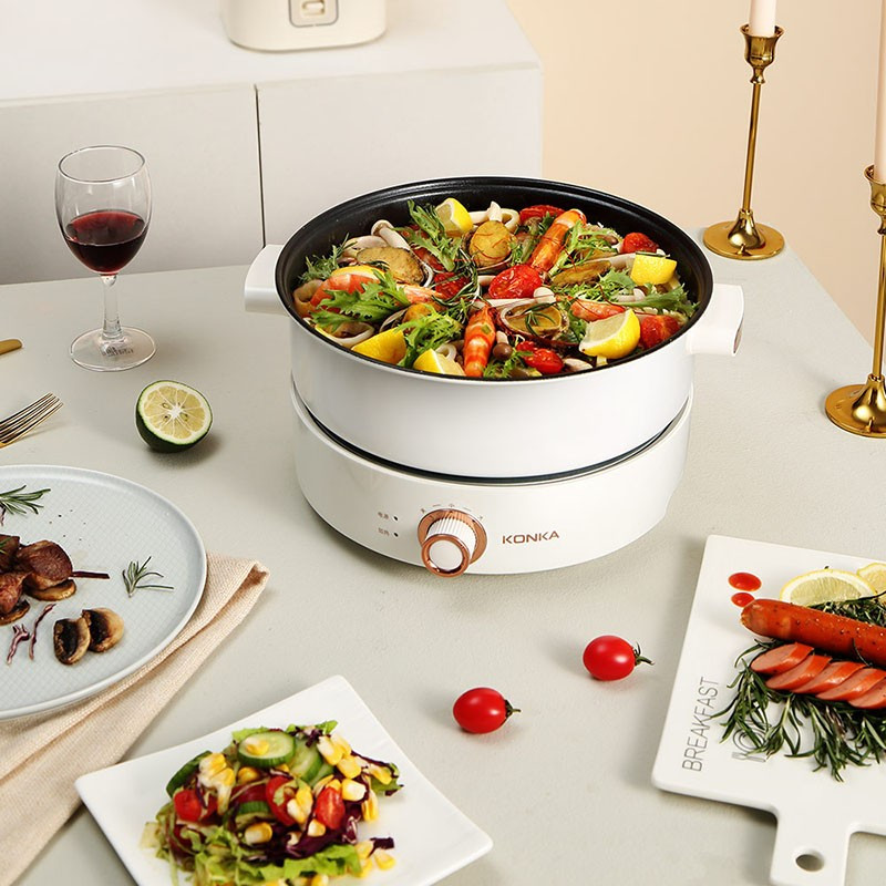 康佳(KONKA) KGHG-1341 电火锅 多功能家用商用高颜值4L大容量高清大图