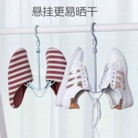 3个装阳台晒鞋架子晾晒挂架鞋架衣凉鞋架晾鞋架室外衣架鞋钩衣架 三维工匠