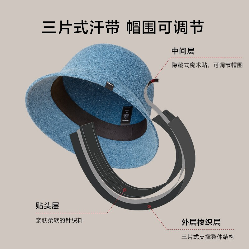 SNWQ蕉下穹顶系列防晒保暖圆顶帽松霜绿
