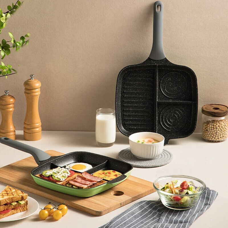 炊大皇(COOKER KING) 多功能不粘煎锅早餐神器JG26ZC早餐不粘锅铝合金26CM高清大图