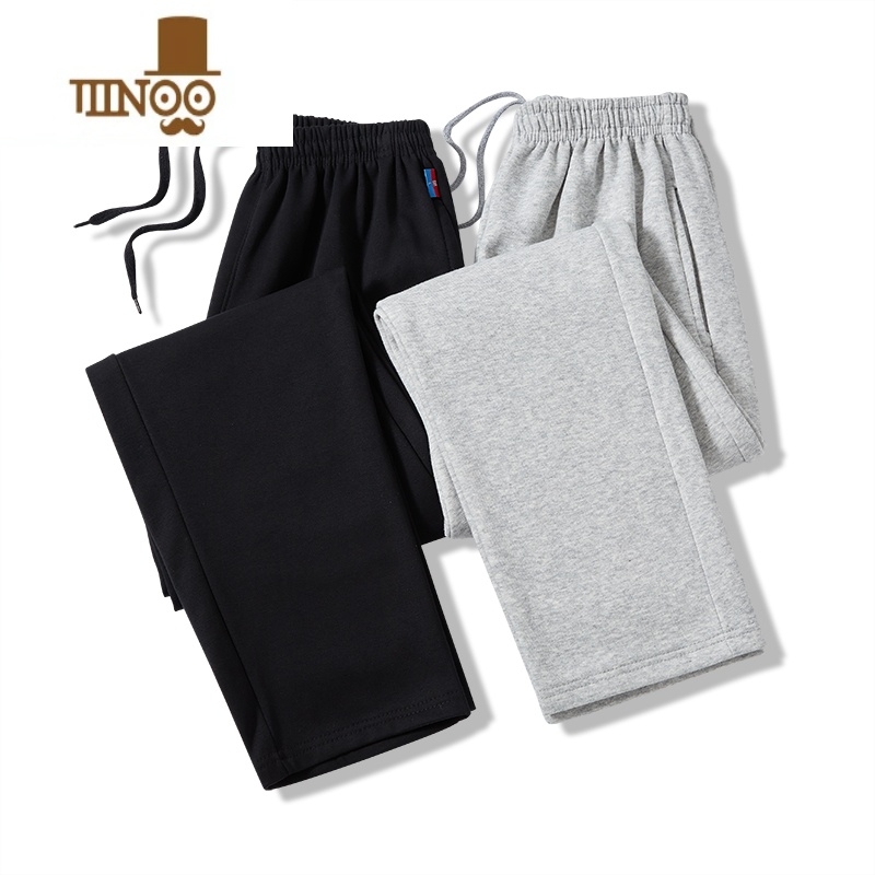 YANXU男士运动裤夏季2022新款针织薄款直筒休闲长裤束动动2筒高清大图