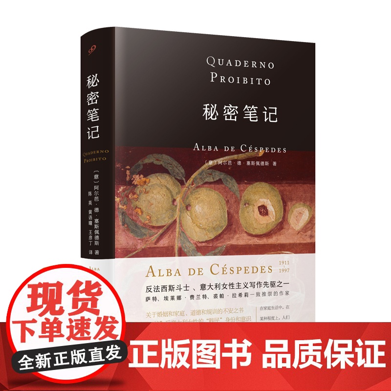 秘密笔记 意大利女性写作先驱 那不勒斯埃莱娜费兰特的启蒙者 塞斯佩德斯代表作 意大利家庭小说外国文学高清大图