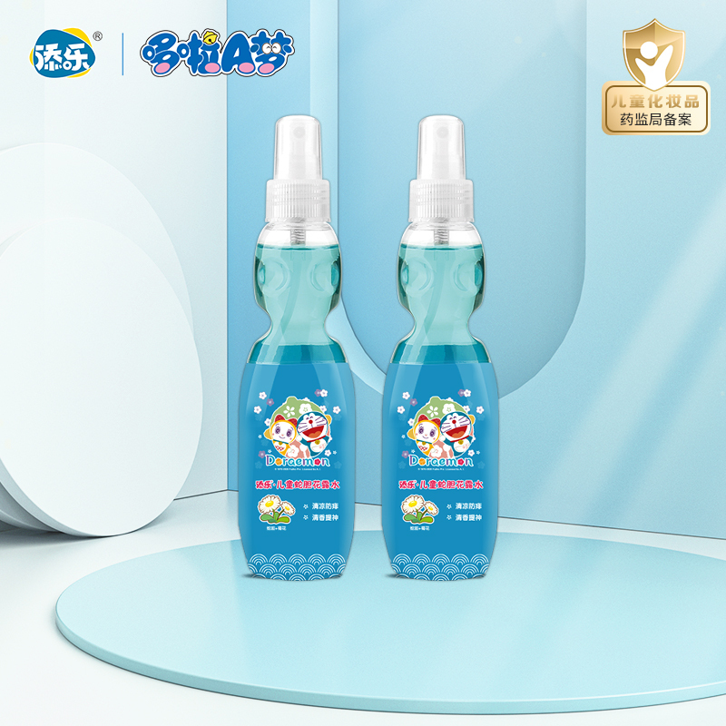 添乐哆啦A梦儿童蛇胆花露水清凉舒爽两瓶装