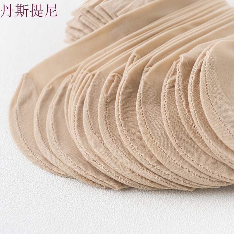短丝袜子女钢丝袜短筒薄款夏季防勾丝肉色对对袜天鹅绒水晶丝防滑