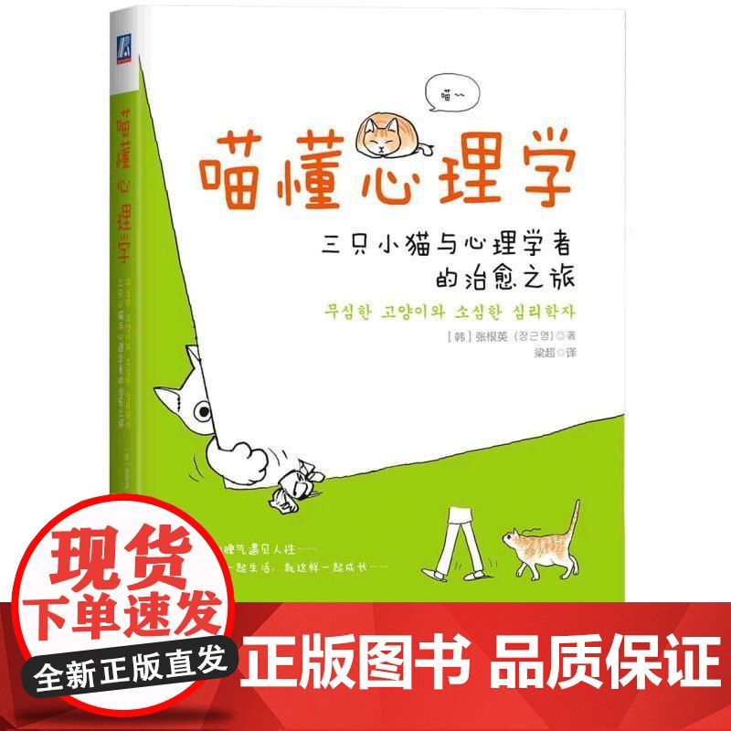 喵懂心理学:三只小猫与心理学者的治愈之旅 张根英 机械工业出版社 正版书籍高清大图