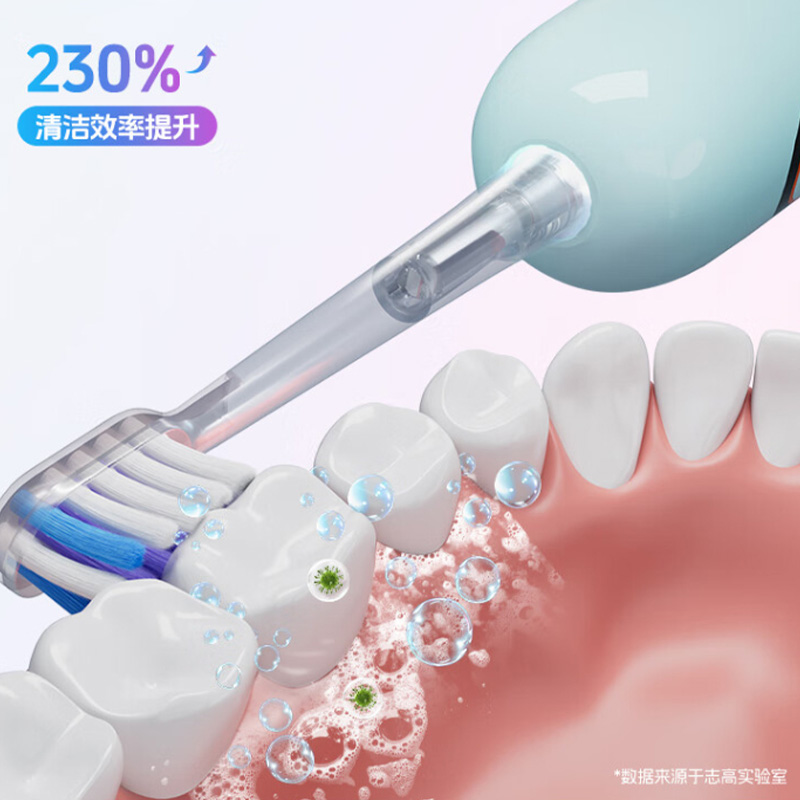 志高电动牙刷G50护理新升级深层清洁(颜色随机)高清大图