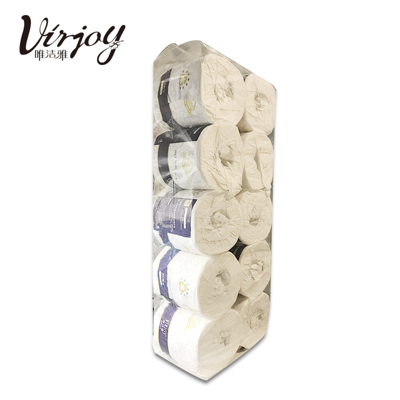 唯洁雅 商用 卷纸 3层 DECO压花200段/卷*100卷 环保纸包装卷筒卫生纸高清大图