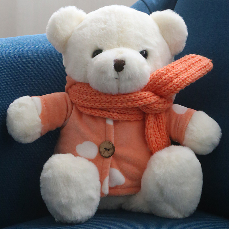 可爱小熊公仔布娃娃泰迪熊抱抱熊毛绒玩具小号送女友生日女生