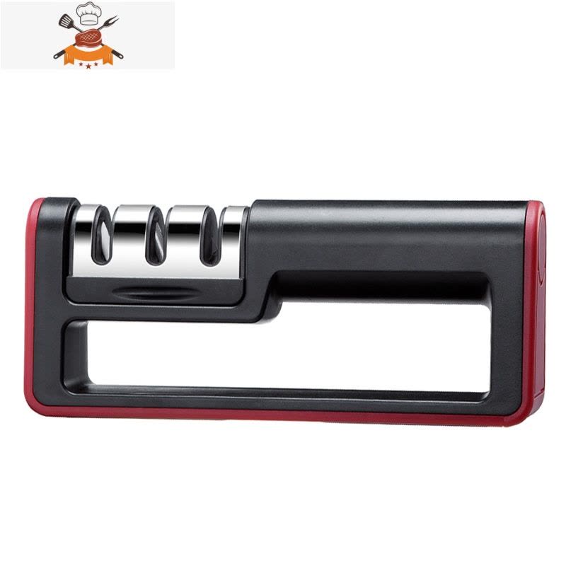 磨刀器家用快速磨刀器 高精度开刃礳刀 多功能金刚石磨菜刀工具 敬平 红色(升级款)磨刀棒图片