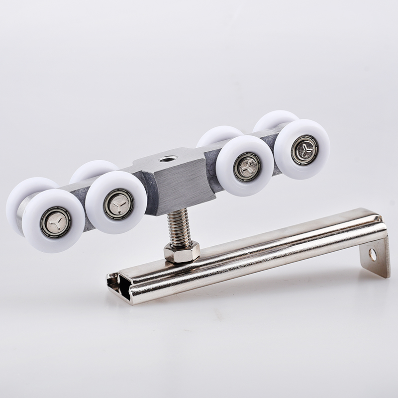 展涵移门吊轮滑轮吊轮吊轨轨道静音滑轮吊轨实木8轮吊门滑轮