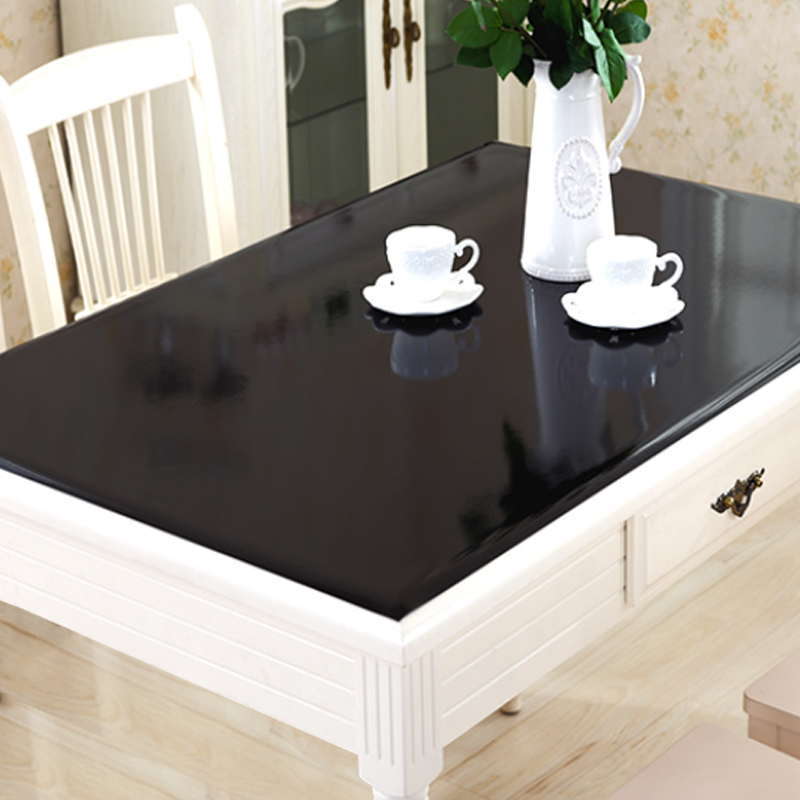 欧梦澜 黑磨砂桌布PVC软质塑料桌布1.5mm厚 60*120cm 张