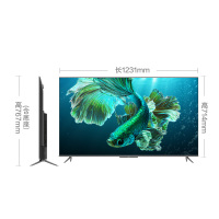 TCL 55T8E-Pro 55英寸 QLED量子点/3+32GB/金属全面屏/NFC投屏 电视