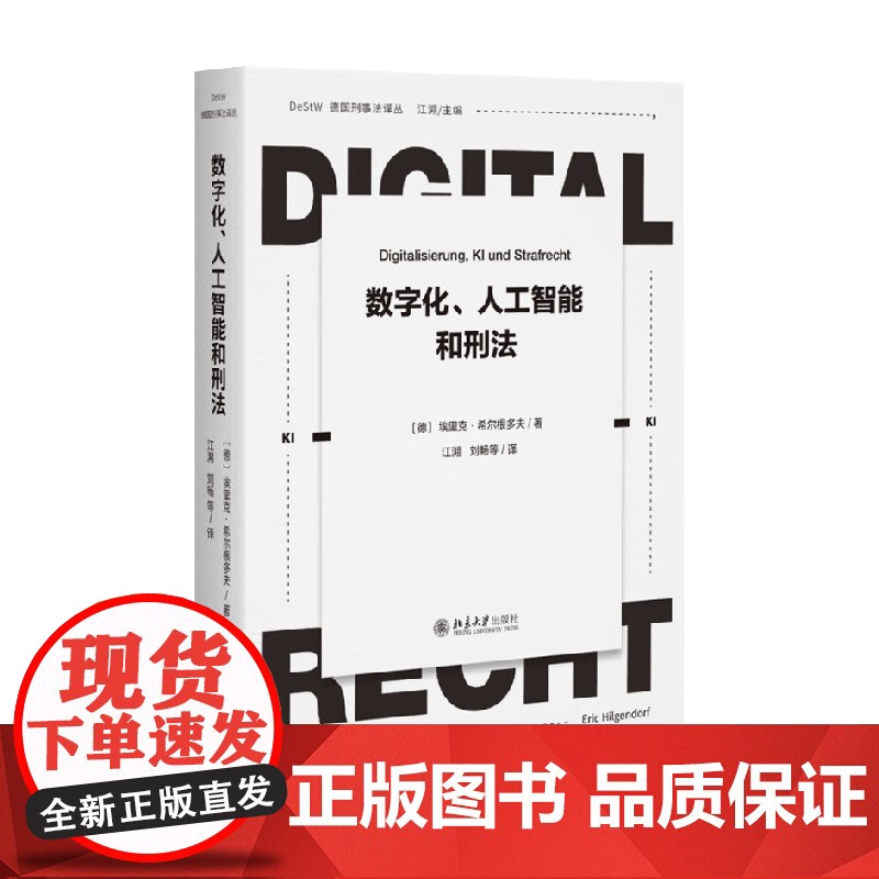 数字化 人工智能和刑法 埃里克·希尔根多夫 著 法律高清大图