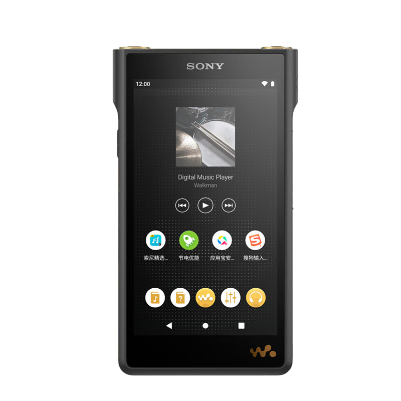 索尼sonynwwm1am2128gb高解析度音乐播放器mp3黑砖二代黑色