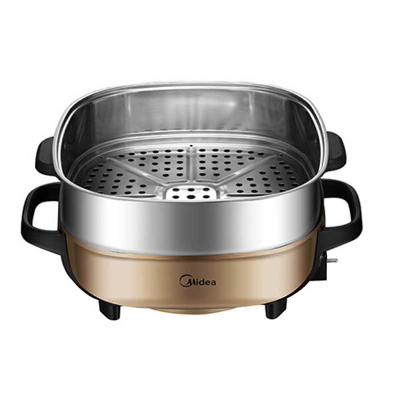 美的(Midea)MC-LHN30C 多用途锅家用电火锅电煮锅电热锅电炒锅电蒸锅 ...