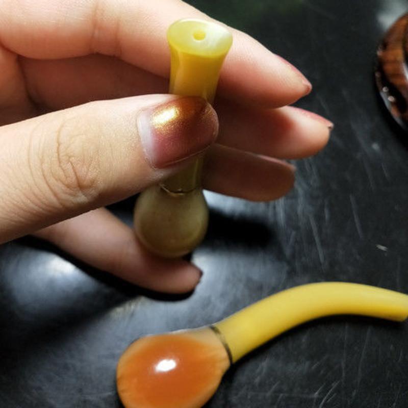 精品牛角过滤保健循环烟嘴烟斗男女款清洗斗拉杆滤芯过滤嘴烟嘴