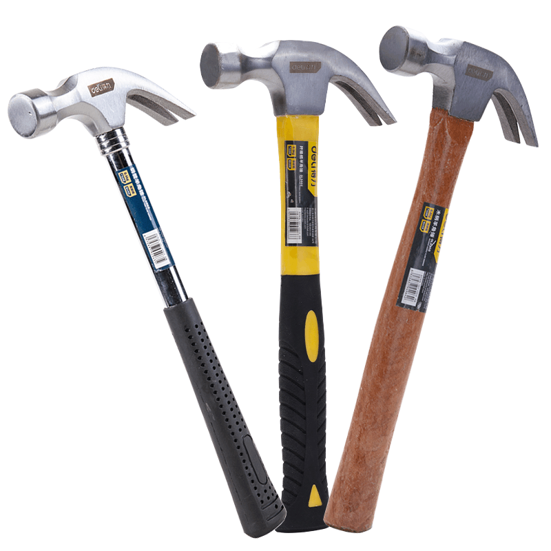 得力(deli)DL5025优质精钢精工锻造钢管羊角锤3个起订图片