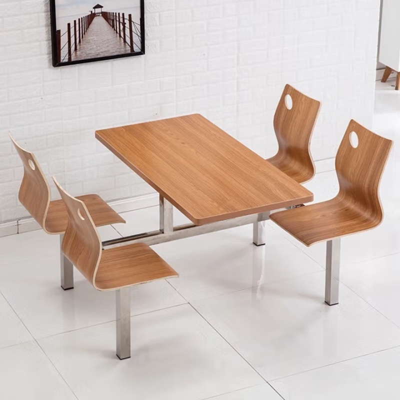 合祥源 连体餐桌椅组合 1200*600*750mm QX-CZ22 单位:张高清大图