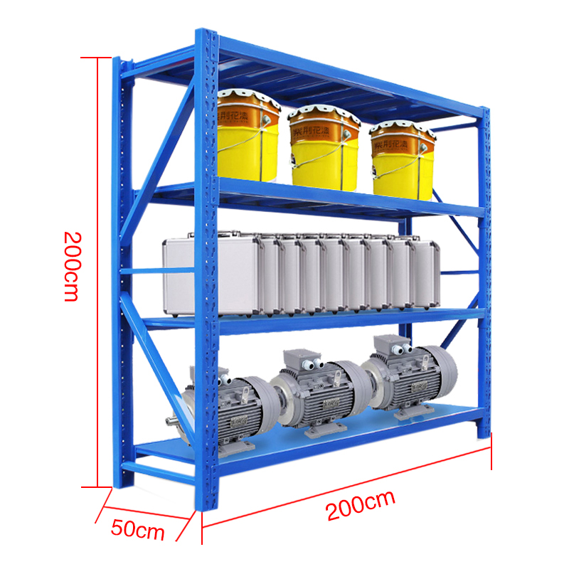 苏久立承重300kg货架置物架钢制货架长200宽50高200CM高清大图