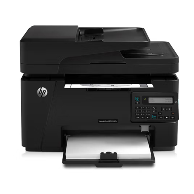 惠普(hp) LaserJet Pro MFP M128fn 黑白激光多功能一体机(打印 复印 扫描 传真)有线网络高清大图