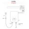 小艾XA-K12即热式电热水器 家用小型变频恒温快速加热淋雨洗澡机厨房速热式小厨宝 微电脑式电热水器7500瓦
