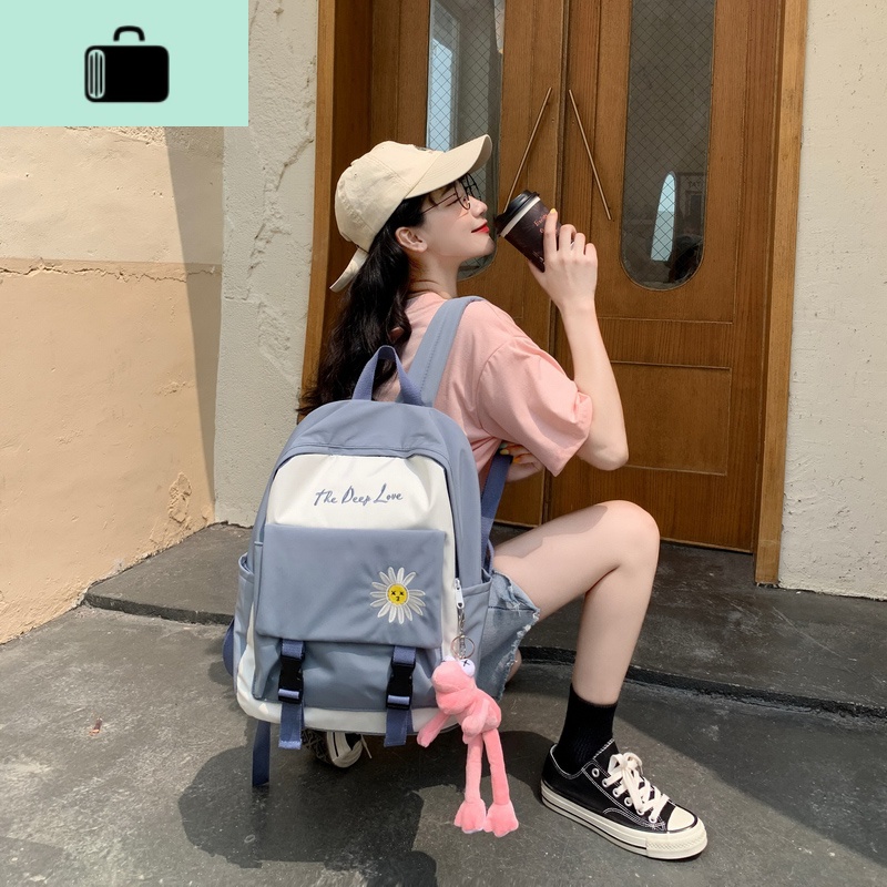 初中生书包女韩版高中学生背包女大容量双肩包2020年新款时尚潮流NEW LAKE高清大图