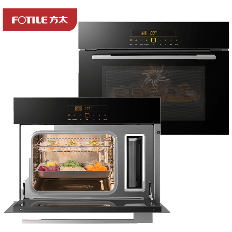 方太(FOTILE)E3M蒸箱+E2M烤箱 家用大容积 六大智能菜单 6大蒸饪模式 人性化设计蒸烤组套