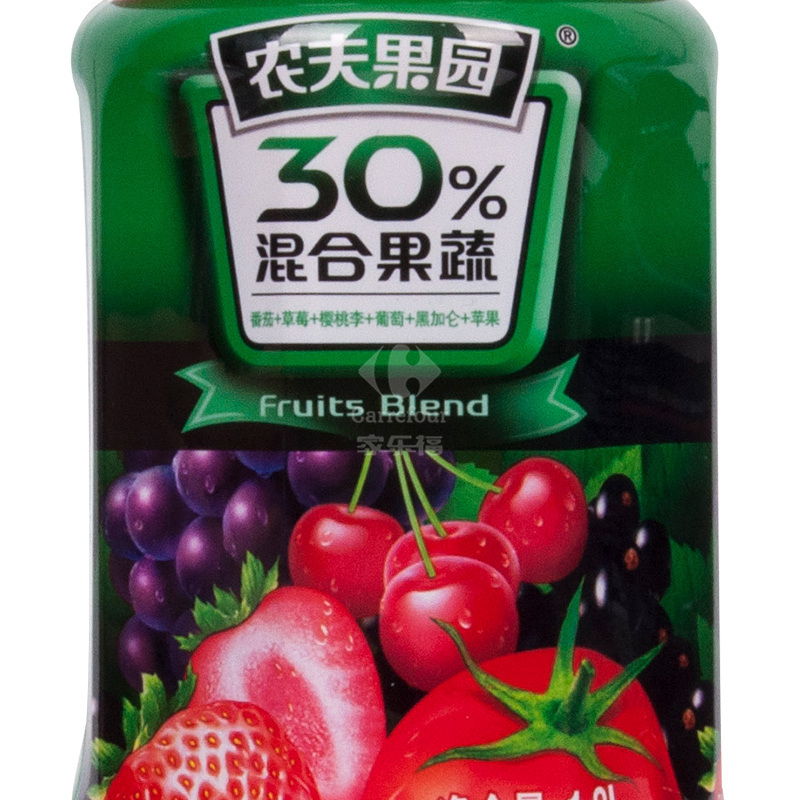 农夫果园30番茄草莓山楂味18l瓶装