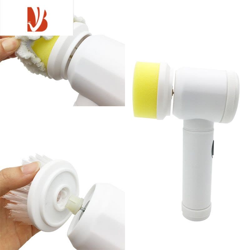 三维工匠电动清洁水池洗碗器多家用浴室卫生间厨房瓷砖浴缸地板刷子图片